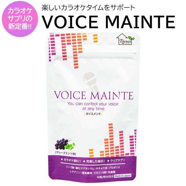 リンゴ酸 マグネシウム プロポリス 喉ケア カラオケ サプリ VOICE MAINTE （ボイスメン...