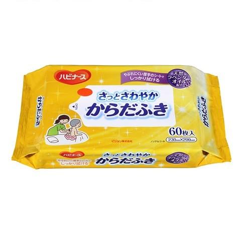 ピジョン ハビナース さっとさわやかからだふき 60枚　爆買