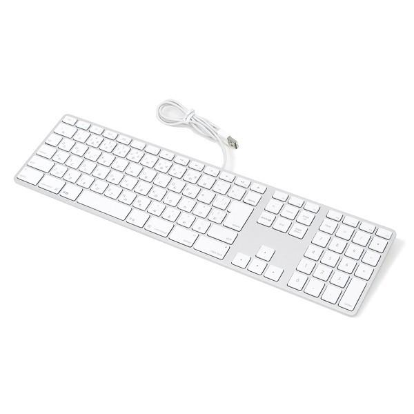 中古 Apple USB キーボード 有線 ワイヤード 本体 A1243 JIS 日本語 テンキーあ...