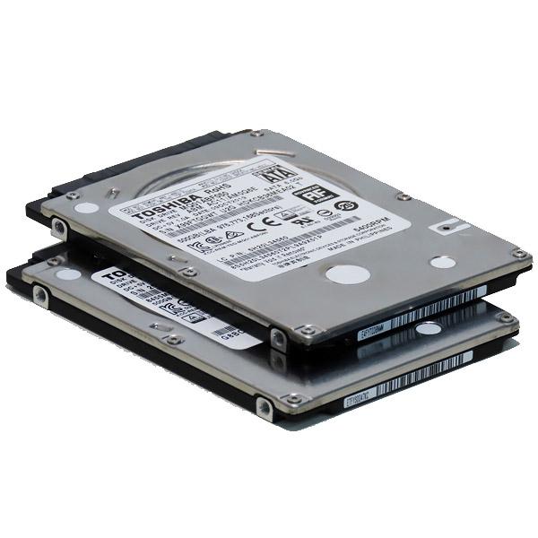 中古 使用 100時間未満 店長おまかせ 2.5インチ HDD 500GB 2個セット 7mm厚 有...