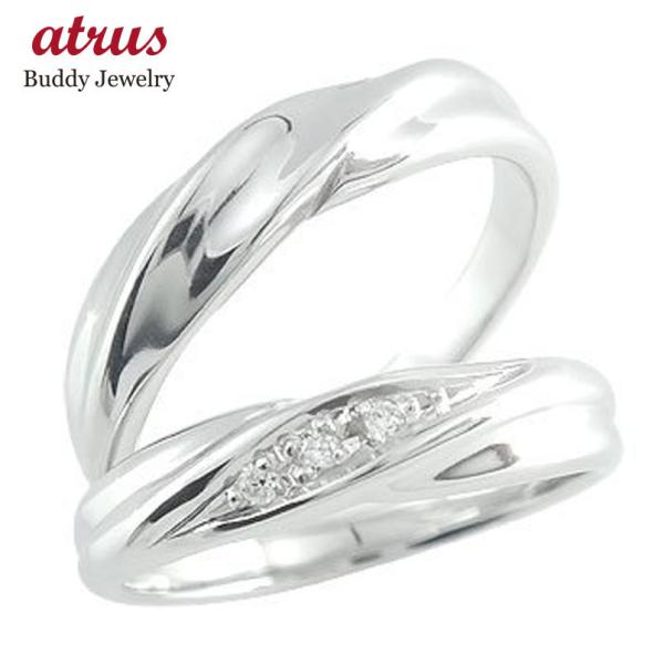 結婚指輪 プラチナ ハード950 ダイヤモンド マリッジリング ペアリング ペア pt950 結婚式...