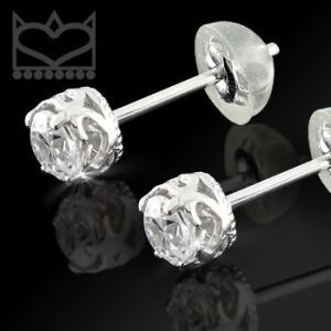 ピアス プラチナ ピアス ペア シンプル ダイヤモンド 一粒ハートダイヤモンド ダイヤ 0.20ct 王冠 シンプル ミル打ち レディース 送料無料 セール SALE｜atrus