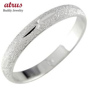プラチナリング 指輪 カットリング ダイヤモンドカット ピンキーリング ダイヤ ストレート 送料無料 セール SALE｜atrus