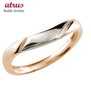 プラチナ 18金 リング メンズ pt900 ゴールド 18k 人気 ピンクゴールド k18 指輪 コンビ ピンキーリング おしゃれ 男性 送料無料 セール SALE