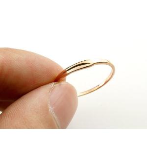 ゴールド ペアリング 2本セット ダイヤモンド...の詳細画像4