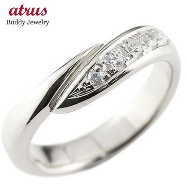 婚約指輪 ダイヤ エンゲージリング ダイヤモンド シルバーリング 指輪ダイヤモンドリング ウェーブリ...