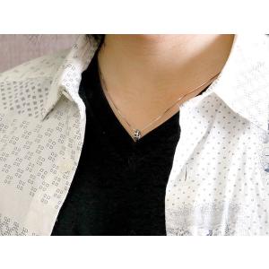 プラチナ ネックレス メンズ ペンダントトップ...の詳細画像1