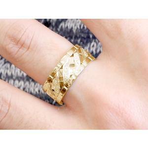 18金 リング メンズ ダイヤモンド ダイヤ ...の詳細画像1