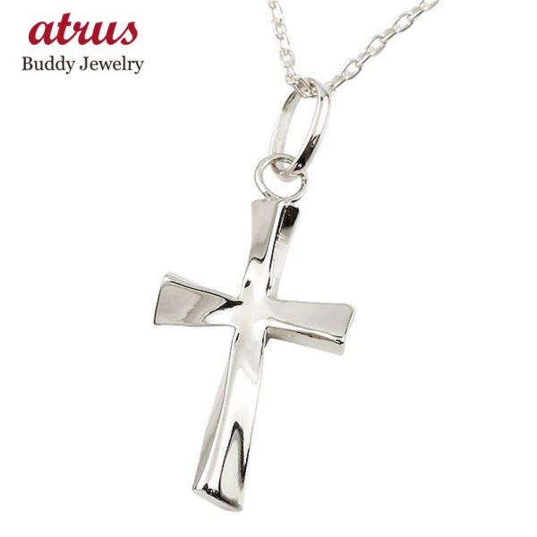 プラチナ ネックレス メンズ クロス トップ ペンダント 十字架 シンプル pt900 男性用 地金...