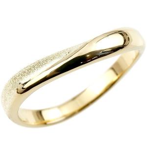 メンズ 指輪 リング イエローゴールドk10 婚約指輪 ピン...