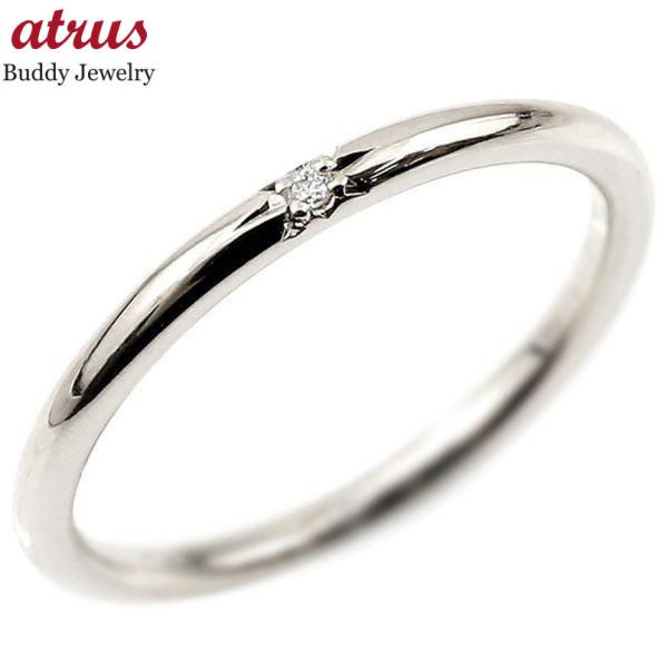 婚約指輪 ダイヤ エンゲージリング ダイヤモンド ピンキーリング シルバー925 極細 華奢 一粒指...