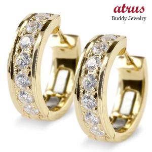 ピアス 18金 ダイヤモンド フープ 中折れ式 ...の商品画像