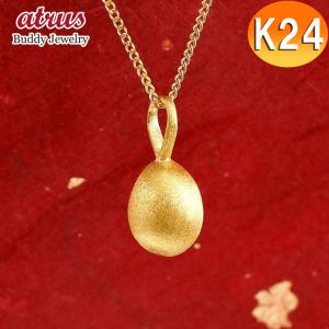 純金 ネックレス 24金 トップ メンズ ゴールド イースターエッグ 卵 24K ペンダントトップ ゴールド k24 誕生記念 たまご タマゴ 喜平 50cm 送料無料｜atrus