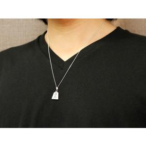 プラチナ ネックレス トップ メンズ 将棋 歩...の詳細画像3
