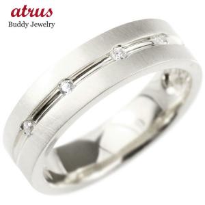 婚約指輪 ダイヤ リング ホワイトゴールドk18 ダイヤモンド エンゲージリング指輪 幅広 ホーニング加工 つや消し ピンキーリング 18金 セール SALE｜atrus