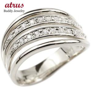 婚約指輪 ダイヤ リング ホワイトゴールドk18 ダイヤモンド エンゲージリング指輪 幅広 ピンキーリング 18金 宝石 レディース 送料無料 セール SALE｜atrus