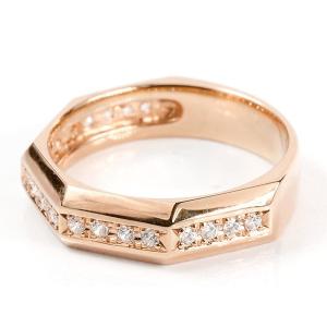 ペアリング ペア 結婚指輪 ピンクゴールドk1...の詳細画像1