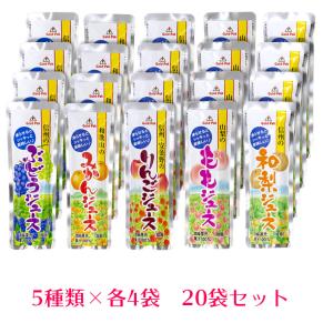 凍らせておいしい 国産 ジュース 20本セット 5種アソート