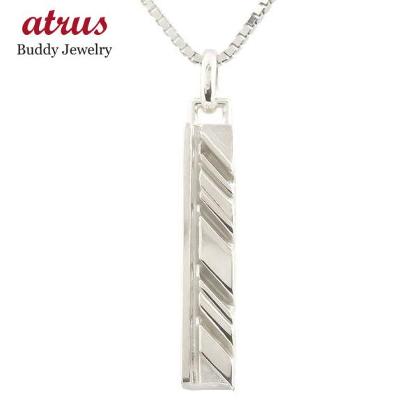 ネックレス トップ メンズ シルバー925 バーネックレス トップ I LOVE YOU 側面 メッ...