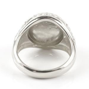 プラチナ リング 選べる5型 メンズ 印台 ス...の詳細画像3