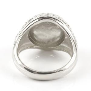 プラチナ リング 選べる5型 メンズ 印台 ス...の詳細画像2