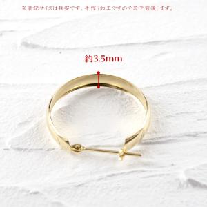 ピアス 18金 フープピアス レディース リン...の詳細画像5