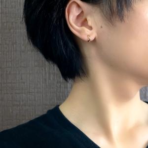 18金 ピアス フープピアス 片耳 レディース...の詳細画像2