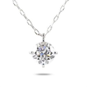 PT900/PT850 フラワー ダイヤモンド ネックレス 0.50CT : KOMEHYO