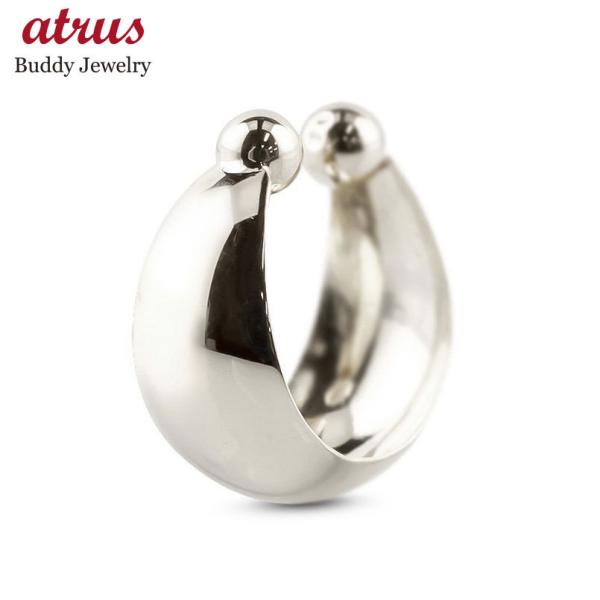 プラチナ イヤーカフ レディース pt900 片耳 月甲 イヤカフ イヤークリップ イヤリング プラ...