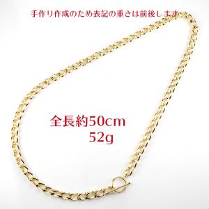 18金 角線ヒネリ ネックレス マンテル メン...の詳細画像4