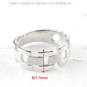 ペアリング ペア 結婚指輪 プラチナ 幅広 透...の詳細画像3