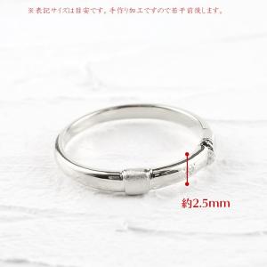 プラチナ ネックレス リング ダイヤモンド 浮...の詳細画像3