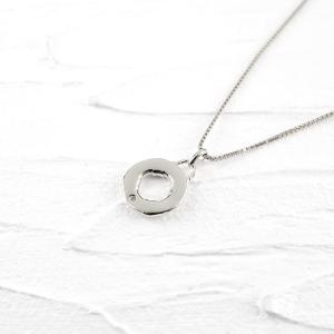 プラチナ ネックレス リング ダイヤモンド 浮...の詳細画像5