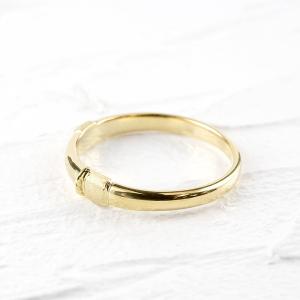 18金 ネックレス リング ダイヤモンド 浮き...の詳細画像1