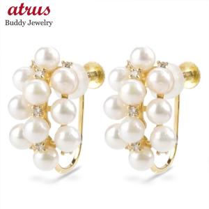 イヤリング イヤリングパーツ K18 18金 ネジ式 スクリュー M