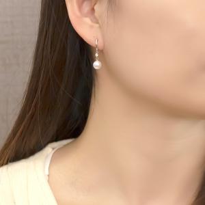 ピアリング イヤリング プラチナ パール ダイ...の詳細画像3