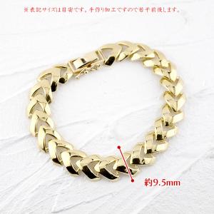 18金 ブレスレット レディース 中折式金具 ...の詳細画像5