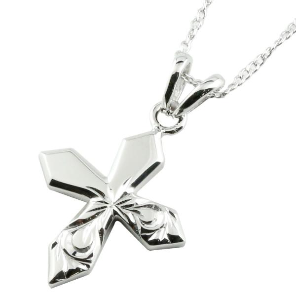 メンズ ネックレス ハワイアンジュエリー ハワイアンペンダントトップ シルバー925 クロス十字架 ...