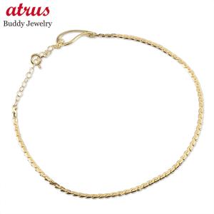 ジュエリーツツミ K18イエローゴールドアンクレット : ジュエリー