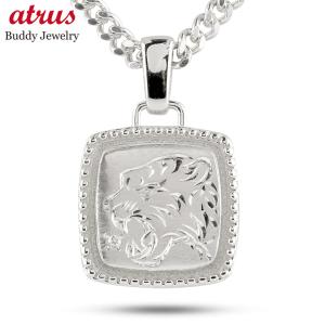 ジュエリー工房アトラス プラチナ ネックレス トップ メンズ 喜平用