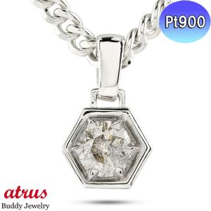 プラチナ ペンダントトップ メンズ ダイヤモンド ダイヤ 一粒 大粒