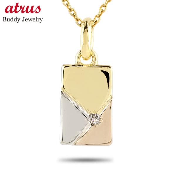 プラチナ 18金 ネックレス ペンダントトップ ダイヤモンド レディース pt900 ゴールド 18...