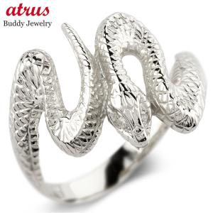 ツイン スネーク シルバーリング 9〜25号 蛇 指輪 メンズリング メンズ