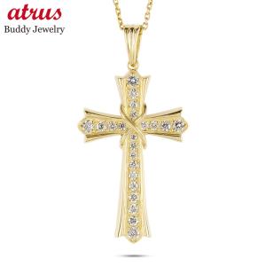 18金 ネックレス クロス ペンダントトップ 大...の商品画像