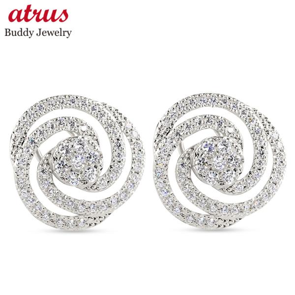 プラチナ ピアス ペア ダイヤモンド 0.72ct レディース pt900 装着簡単 キャッチのいら...