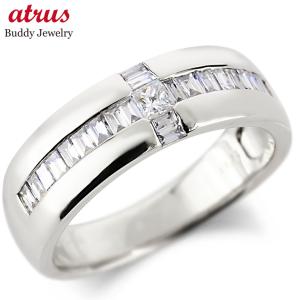 プラチナ リング ダイヤモンド メンズ 幅広 太...の商品画像