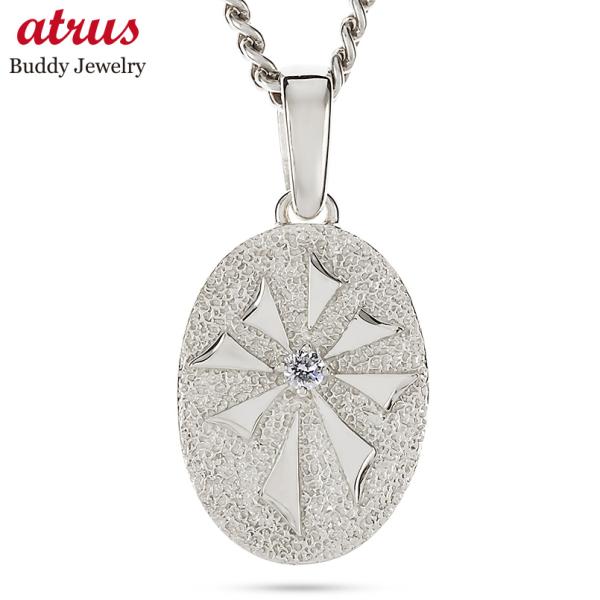 シルバー ネックレス 喜平 トップ メンズ ダイヤモンド 大ぶり ペンダントトップ sv925 クロ...