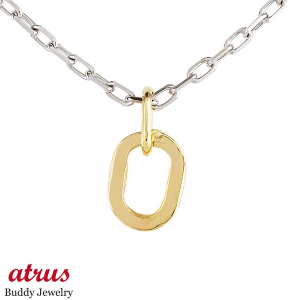 プラチナ 18金 ネックレス ペンダントトップ レディース 45cm ゴールド 18k pt850 ...