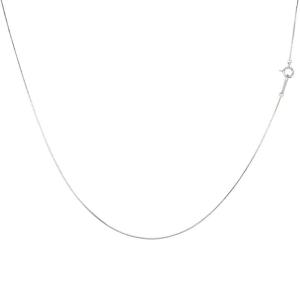 ネックレス メンズ 18金 ロングネックレス ホワイトゴールドk18 ベネチアンチェーン メンズ 50cm 地金 男性用 送料無料