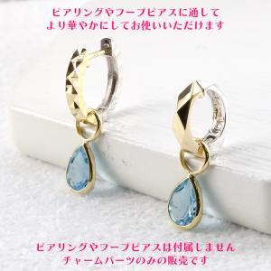 18金 ピアス パーツ 選べる天然石 レディー...の詳細画像3